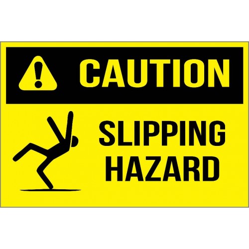 Caution - Slipping Hazard Sign